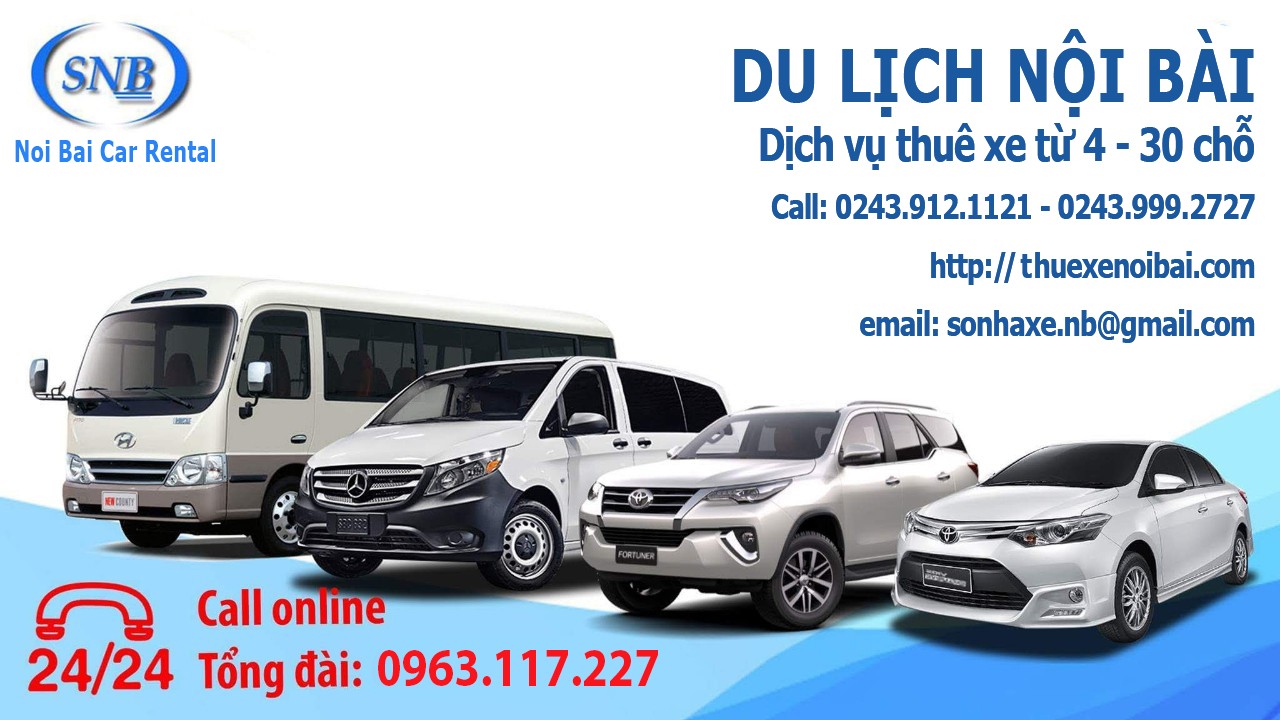 banner thuê xe nội bài